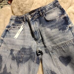 Tie Dye Baggy Skater Jeans/ ASOS/ SZ 28